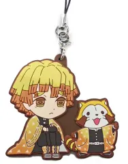 【中古】雑貨 我妻善逸 「鬼滅の刃×あらいぐまラスカル ラバーストラップ」