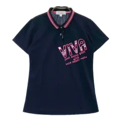 サイズ：40 VIVA HEART ビバハート replie 半袖ポロシャツ  ネイビー系 [240101268632]# ゴルフウェア レディース ストスト