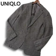 UNIQLO ユニクロ 秋冬 背抜き ウールブレンド★ コンフォート テーラード ジャケット Sz.XL メンズ 灰 グレー 大きいサイズ