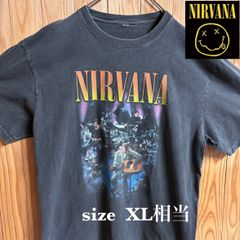【古着】NIRVANA(ニルヴァーナ)半袖Tシャツ XL 墨黒 バンド 音楽 ヴィンテージ 人気Tシャツ バンT