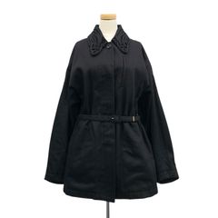 未使用品 2024AW Mame Kurogouchi マメクロゴウチ Cord Embroidery Detail Denim Jacket コード刺繍襟デニムジャケット 2 MM24FW-JK090