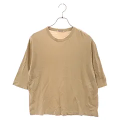 AURALEE (オーラリー) 五分丈袖 半袖Tシャツ カットソー ベージュ A8STO8STのサムネイル