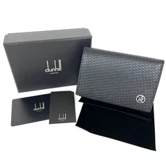 SD2026 新品未使用！ dunhill  ダンヒル マイクロ ディーエイト 名刺入れ カードケース レザー ブラック