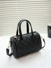 バッグ レディース ハンドバッグ シンプル キルティング ミニクロスボディバッグ 1個 ライトラグジュアリー ファッション ミニショルダーバッグ レディース ジッパー ミニトートバッグ レディース、ガールズ、休日の