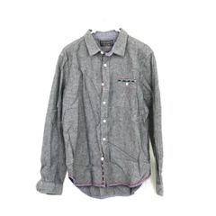 F-0067　PANASPUR パナシュプール　シャツ　グレー　Lサイズ