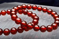 オレンジガーネット 7.5mm ブレスレット 1個売り パワーストーン 天然石 _B402-75