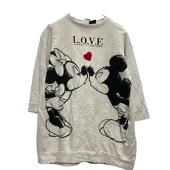 ZARA キャラクター プリントスウェット トレーナー キッズ 120～ アイボリー ザラ ミッキー＆ミニー 古着卸 アメリカ仕入 a701-5930