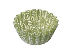 【和紙の器】 おかずカップ 重箱仕切り オモテワシケース 彩り 麻の葉 (Ｌ・緑・麻の葉和柄) [緑色・麻の葉柄] [Ｌサイズ (24枚入)]