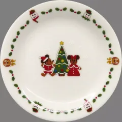 【中古】皿・ボウル ミッキー＆ミニー(クリスマス/クッキー) プレート 「ディズニー」 東京ディズニーランド限定