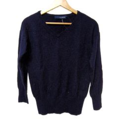 SLOBE IENA(スローブイエナ) 長袖セーター レディース美品 - ネイビー Vネック