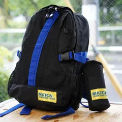 【 珍品 】清涼飲料「MATCH（マッチ）」 × CHARCOAL FILTER（ チャコールフィルター ）バックパック リュック＆ボトルホルダー付／PC収納可／2000年代初期ノベルティ　NIKE ACG風 企業系グッズ 非売品/ 新品未使用