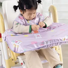 ☆ クマ ☆ ノンスリーブ ☆ キッズ 食事エプロン テーブルクロス一体 3way お食事エプロン キッズ 子ども エプロン 食事 食べこぼし ベビー ベビースタイ 食事エプロン 女の子 男の子 子供用 スタイ 食事用エプロン テーブルクロス 一体型