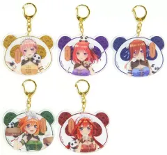 【中古】雑貨 全5種セット ブラインドアクリルキーホルダー 「きゃらっとくじ 五等分の花嫁∬～あつあつ!!中華料理店～」 K賞