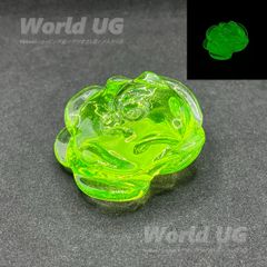 ウランガラス ペーパーウェイト バラ ハンドメイド Ｂ