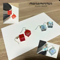 ハンドメイドレジンピアス