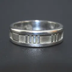美品 Tiffany&Co ティファニー 925SV アトラス ナローリング 指輪 17号 シルバー メンズ レディース 古着 中古 USED