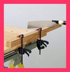 【スタッフおすすめ！】高儀(Takagi) ホビークイックバークランプ ブラック 100mm 2個組 HQB-100-2P【燕三条ブランド】【レバーを握るだけの簡単作業】 クランプ 木工 金具 DIY 万力 固定金具