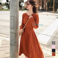 ニットプリーツワンピースレディースニット ant4y335456