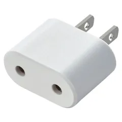 【新品】 エレコム 日本用変換プラグ/Cタイプ/ホワイト T-NHPACWH