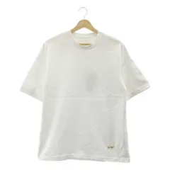 【美品】  JIL SANDER / ジルサンダー | 2023AW | プレートロゴ クルーネック Tシャツ カットソー | M | ホワイト | レディース