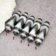 1点物 最高品質 4A至純天珠 虎牙天珠 トラガテンジュ  約38mm×約12mm 天然石