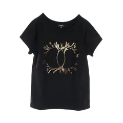 シャネル 36 CHANEL FOREVER 袖ワッペン長袖カットソー 黒ロンT CHANEL（シャネル）Tシャツ・カットソー 黒 サイズ:36(XS位