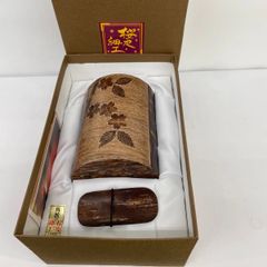桜皮細工　茶筒