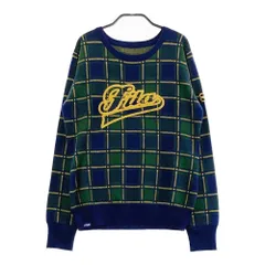サイズ：LL FILA GOLF フィラゴルフ  ニットセーター チェック柄 ネイビー系 [240101412569] ゴルフウェア レディース ストスト