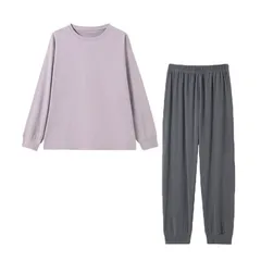 上下セット パジャマ レディース ジョガー セットアップ プルオーバー ルームウェア ゆったり 部屋着 長袖秋冬 可愛い 寝巻き wangji44wangji44