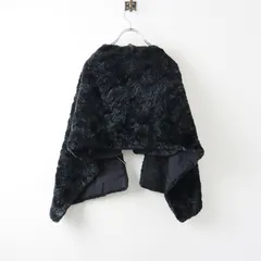 AD2008 コムデギャルソン COMME des GARCONS エコファーストールベスト/ブラック ジレ ショール ボア【2400013930635】のサムネイル
