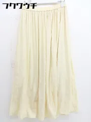 ◇ ROPE' ロペ ウエストゴム ロング フレア スカート サイズ38 イエロー系 レディース  【1110080008816】