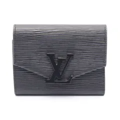 ルイ・ヴィトン LOUIS VUITTON 三つ折り財布 ポルトフォイユ ヴィクトリーヌ エピ ノワール M69218 ノワール レザー ポルトフォイユ・ヴィクトリーヌ レディース