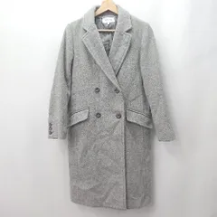 ■ ⊇ GLOBAL WORK グローバルワーク 防寒性良好 長袖 ウールロングコート サイズS グレー系 メンズ E  【1507280005026】