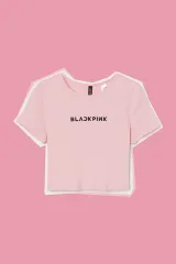 ZARA(ザラ) H ＆ M クロップド 半袖T クロップドトップス 半袖 ピンク ブラックピンク コラボ 限定品