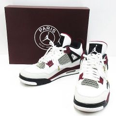 NIKE ナイキ PARIS SAINT-GERMAIN AIR JORDAN 4 RETRO PSG エアジョーダン 4 レトロ パリ サンジェルマン スニーカー メンズ US11 29cm CZ5624-100 ★2735 MF0008-0508③