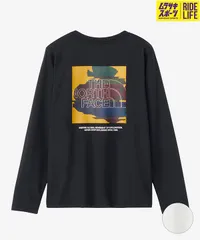 【ムラスポ公式】新品 THE NORTH FACE ザ・ノース・フェイス 長袖 Tシャツ レディース ロンT バックプリント 吸汗速乾 UVカット ロングスリーブデジタルボックスロゴティー NTW82487