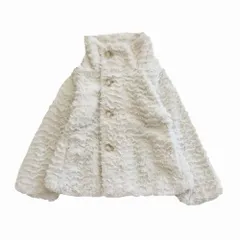 Patagonia パタゴニア ボアコート Pelage Jacket 65605 ホワイト サイズ130cm ガールズ 【中古】