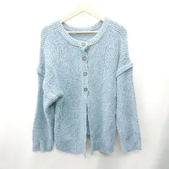 ◇ ⊇ OLIVE des OLIVE オリーブ デ オリーブ 長袖 カーディガン サイズF ブルー系 レディース E 【1409100043570】