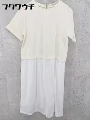 ◇ LUCA LADY LUCK LUCA レディ ラック ルカ 切替 半袖 膝丈 ワンピース アイボリー ホワイト レディース 【中古】 【1002801355098】のサムネイル