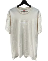 シュプリーム SUPREME Cross Box Logo Tee Natural クロス ボックス ロゴ Tシャツ ナチュラル 白 Tシャツ プリント ホワイト Lサイズ 104MT-1430