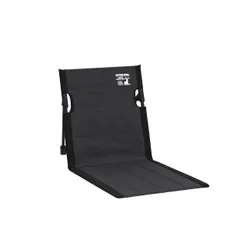 フィールド座椅子 キャンプ用 グランドチェア 幅40×奥行68×高さ39cm 重量約530g アウトドア 収納バッグ付き ポリエステル STAG) ブラック グラシア キャプテンスタッグ(CAPTAIN UC-1803