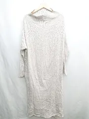 ◇ ⊇ patterntorso 総柄 長袖 ロング ワンピース サイズF グレー系 レディース E  【1412260038829】