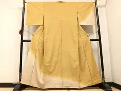 牛首紬 白山工房 訪問着 楓 萩 樹木 共八掛 イ6041 牛首紬 白山工房 訪問着 楓 萩 樹木 共八掛 イ6041