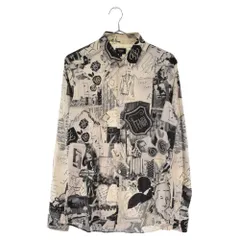 FENDI (フェンディ) 総柄イラストデザイン長袖シャツ ホワイト FS0571 A9NAのサムネイル