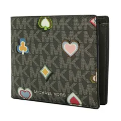 【新品】マイケルコース 財布 二つ折り財布(小銭入れあり) MICHAEL KORS COOPER MKシグネチャー トランプ ビルフォールド ウォレット 36F5LCOF3U アウトレット メンズ