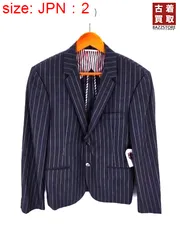 トムブラウン THOM BROWNE ストライプウール2Bシングルテーラードジャケット メンズ JPN：2 のサムネイル