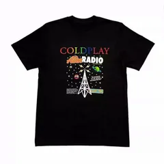 COLDPLAY コールドプレイ　古着 ブラック　ヴィンテージ　DELTA製 古着 COLDPLAY コールドプレイ バンドTシャツ バンT メンズM相当