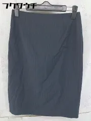 ◇ LAUTREAMONT ロートレアモン ストライプ 膝丈 ナロー スカート サイズ36 ネイビー レディース 【中古】 【1104200004130】