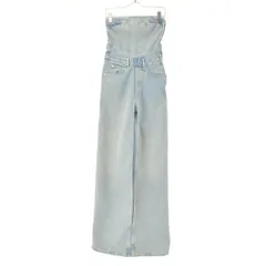 【ZARA】6688/206/406 コルセット デニム ジャンプスーツオールインワン