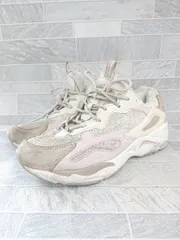 ◇ Θ FILA RAY TRACER 1rm01153-955 スニーカー シューズ サイズ25.0 ホワイト ピンク系 レディース メンズ E  【1411070019561】